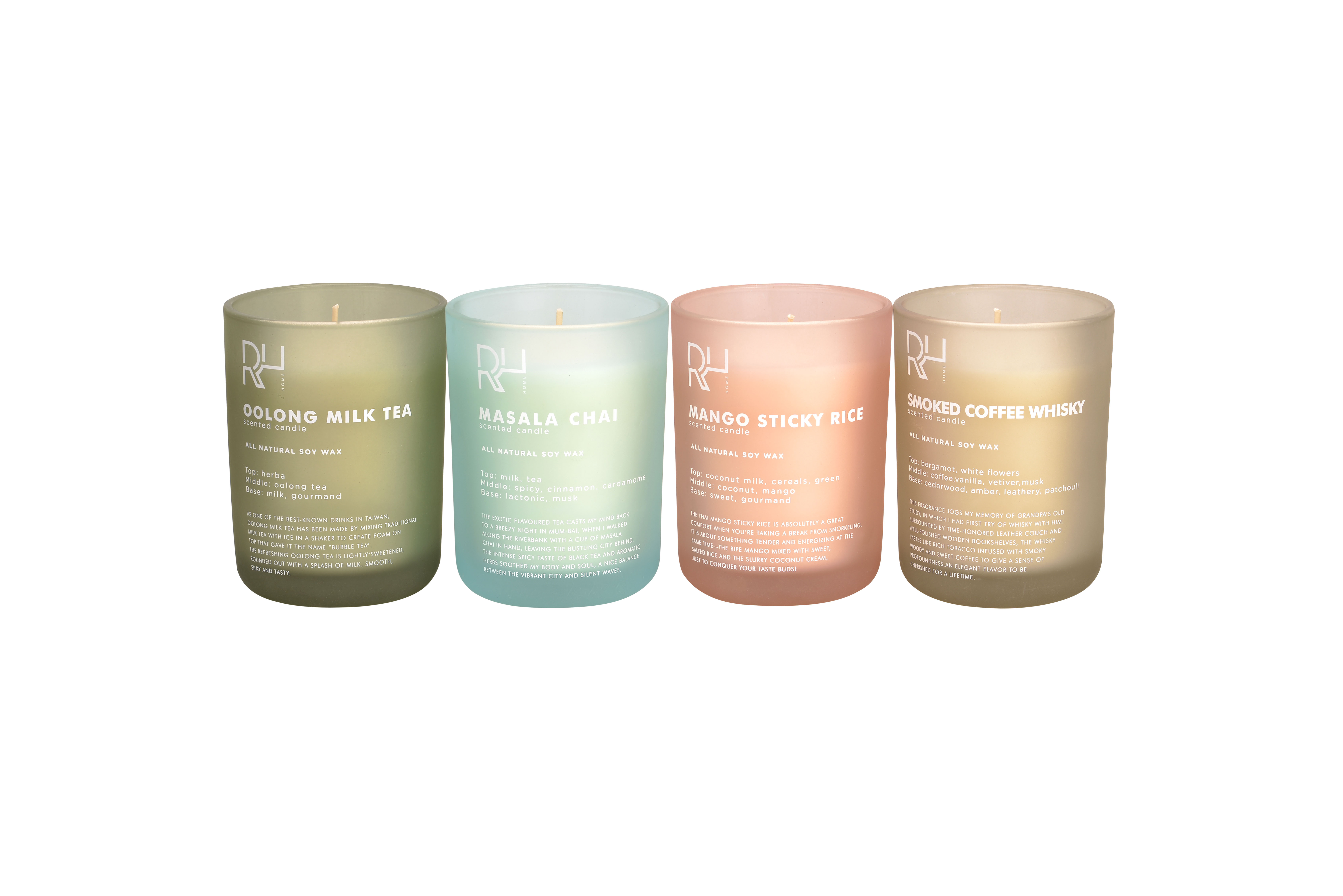 Natural Vegan Personalised Soy Candles Long Lasting Stronged Aroma