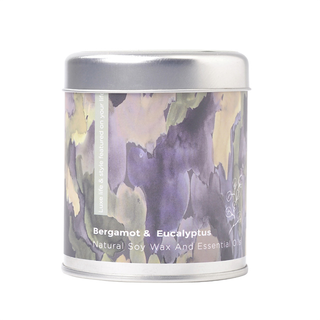 Home Decoration Amazon Soy Wax Tin Scented Candle