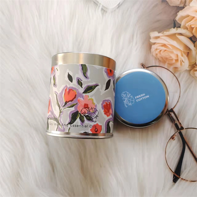 Hot Sales Wholesale Luxury Gift Set Metal Aroma Tins Jar Candle Natural Soy Wax Scented Candles