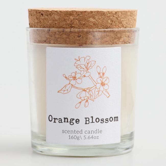 Private Label Luxury Scented Soy Wax Candle with Glass And Cork Lid