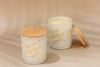 luxury customized matte white glass jar soy wax scented candle 